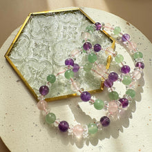 Load image into Gallery viewer, Aventurine - Rose Quartz - American with Clear Quartz Spacer Bracelet