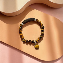 Load image into Gallery viewer, Tiger Heart Bracelet with Heart