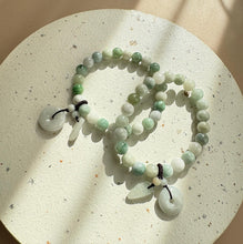 Load image into Gallery viewer, Peace Buckle Charm Jade Bracelet
