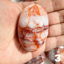 Load image into Gallery viewer, Fire Quartz aka Hematoid Quartz Palm Stone