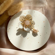 Load image into Gallery viewer, Mother Of Pearl with Rose Quartz Brooches / Pendant