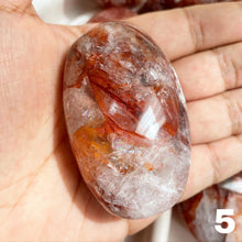 Load image into Gallery viewer, Fire Quartz aka Hematoid Quartz Palm Stone