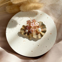 Load image into Gallery viewer, Pink Mother Of Pearl with Pearl Brooch