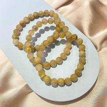 Load image into Gallery viewer, Gold Rutilated Quartz Bracelet