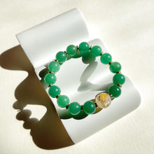 Load image into Gallery viewer, Yellow Rose Green Aventurine Bracelet