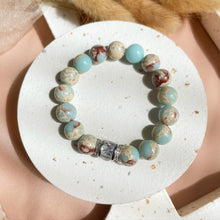 Load image into Gallery viewer, Dalmatian Jasper / Pink Agate / Imperial Jasper Bracelet