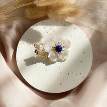 Load image into Gallery viewer, Mother Of Pearl with Lapis Lazuli Brooch / Pendant