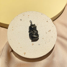 Load image into Gallery viewer, Golden Obsidian Fox Pendant