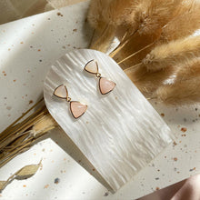 Load image into Gallery viewer, Moonstone with Rose Quartz Earring