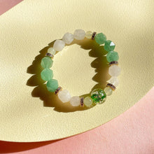 Load image into Gallery viewer, Aventurine with White Jade Bracelet
