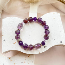 Load image into Gallery viewer, Ametrine , Amethyst , Clear Quartz with Purple Phantom Bracelet