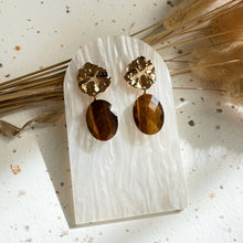 Load image into Gallery viewer, Tiger Eye Earring