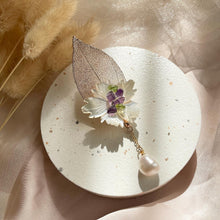 Load image into Gallery viewer, Mother Of Pearl , Amethyst , Peridot with Pearl Brooch / Pendant