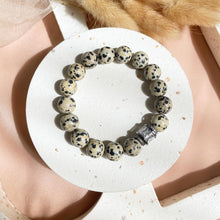 Load image into Gallery viewer, Dalmatian Jasper / Pink Agate / Imperial Jasper Bracelet