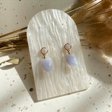 Load image into Gallery viewer, Blue Lace Agate Earring