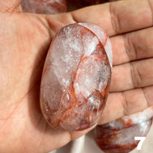 Load image into Gallery viewer, Fire Quartz aka Hematoid Quartz Palm Stone