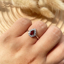 Load image into Gallery viewer, Citrine , Garnet , Blue Topaz Ring