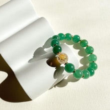 Load image into Gallery viewer, Yellow Rose Green Aventurine Bracelet