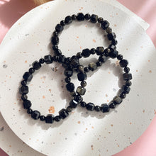 Load image into Gallery viewer, Golden Sheen Obsidian Cube Bracelet