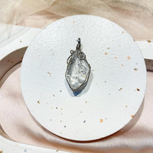 Load image into Gallery viewer, 92.5 Silver Herkimer Diamond Pendant