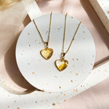 Load image into Gallery viewer, Citrine Heart Necklace