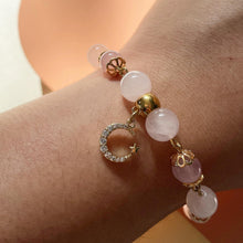 Load image into Gallery viewer, Rose Quartz with Madagascar Rose Quartz Bracelet