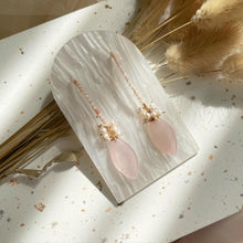 Load image into Gallery viewer, Pink Opal with Rose Quartz Earring