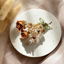 Load image into Gallery viewer, Preserved Rose with Pearl Brooch