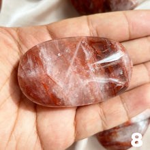Load image into Gallery viewer, Fire Quartz aka Hematoid Quartz Palm Stone