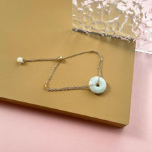 Load image into Gallery viewer, Safe and Sound (平平安安)Jade Peace Buckle Adjustable Bracelet