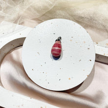 Load image into Gallery viewer, 92.5 Silver Rhodochrosite Drop Pendant