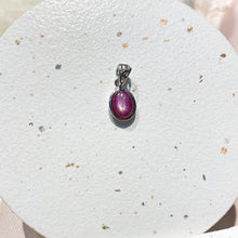 Load image into Gallery viewer, 92.5 Silver Star Burmese Ruby Pendant