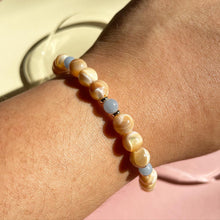 Load image into Gallery viewer, Angelite With Mother Of Pearl Bracelet