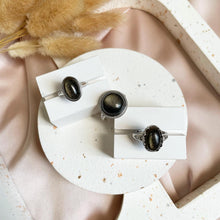 Load image into Gallery viewer, Golden Sheen Obsidian Ring