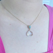 Load image into Gallery viewer, Hematite with Moonstone Necklace