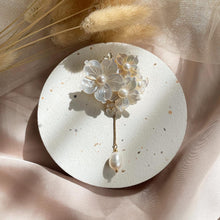 Load image into Gallery viewer, Mother Of Pearl with Pearl Brooch / Pendant
