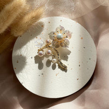 Load image into Gallery viewer, Mother Of Pearl with Pearl Brooch