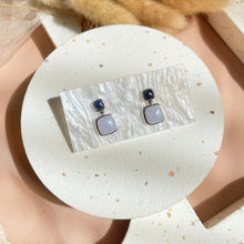 Load image into Gallery viewer, Turquoise with Apatite / Sodalite with Blue Lace Agate Earring