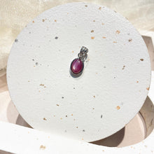 Load image into Gallery viewer, 92.5 Silver Star Burmese Ruby Pendant