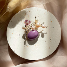 Load image into Gallery viewer, Phosphosiderite with Pearl Brooch