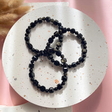 Load image into Gallery viewer, Golden Sheen Obsidian Cube Bracelet