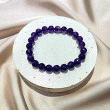 Load image into Gallery viewer, Amethyst faceted bracelet