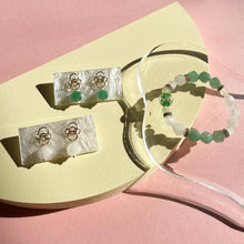 Load image into Gallery viewer, Aventurine with White Jade Bracelet