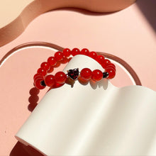 Load image into Gallery viewer, Carnelian with Garnet Bracelet