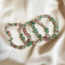 Load image into Gallery viewer, Strawberry with Green Strawberry Quartz Bracet
