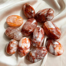 Load image into Gallery viewer, Fire Quartz aka Hematoid Quartz Palm Stone