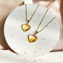 Load image into Gallery viewer, Citrine Heart Necklace