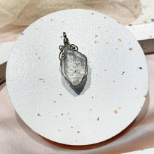 Load image into Gallery viewer, 92.5 Silver Herkimer Diamond Pendant
