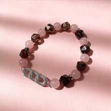 Load image into Gallery viewer, Smoky Quartz with Rose Quartz Bracelet
