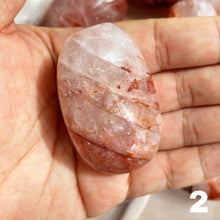 Load image into Gallery viewer, Fire Quartz aka Hematoid Quartz Palm Stone